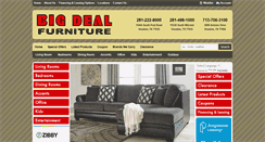 Desktop Screenshot of bigdealfurnituretx.com